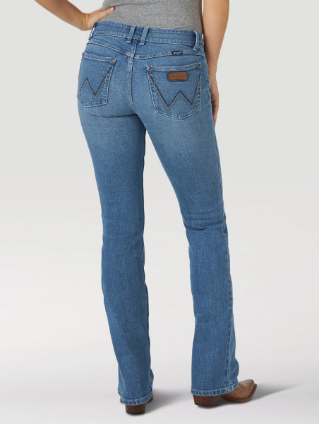 Wrangler Heidi Light Wash Retro Mae Bootcut Womens Jeans 09MWZUH