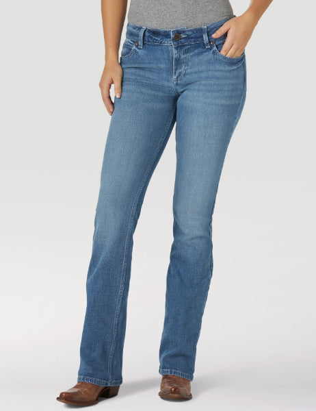 Wrangler Heidi Light Wash Retro Mae Bootcut Womens Jeans 09MWZUH