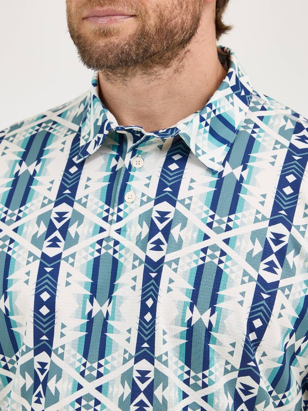 Wrangler Icy Geo Men's Performance Polo Shirt 112366979