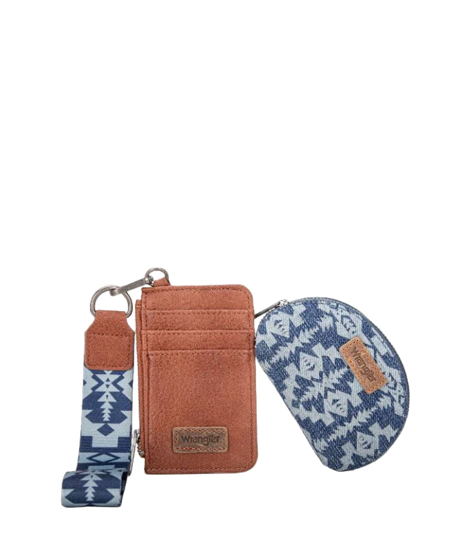 Wrangler Jean Aztec Print Keychain Card Holder WG2212-W0051JN