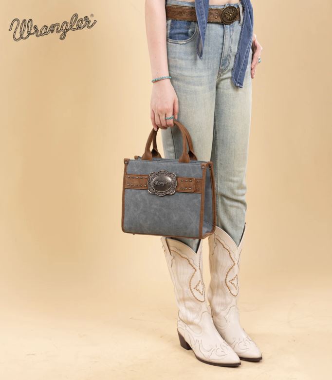 Wrangler Jean Buckle Tote Crossbody WG250-81202JN