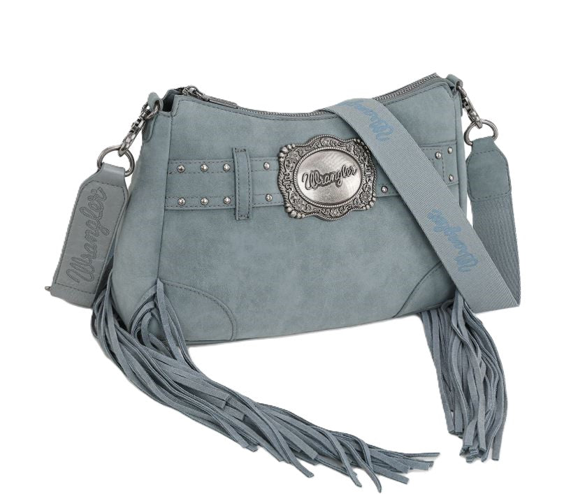 Wrangler Jean color Fringe Buckle Hobo Bag/Crossbody Bag WG241-2022JN