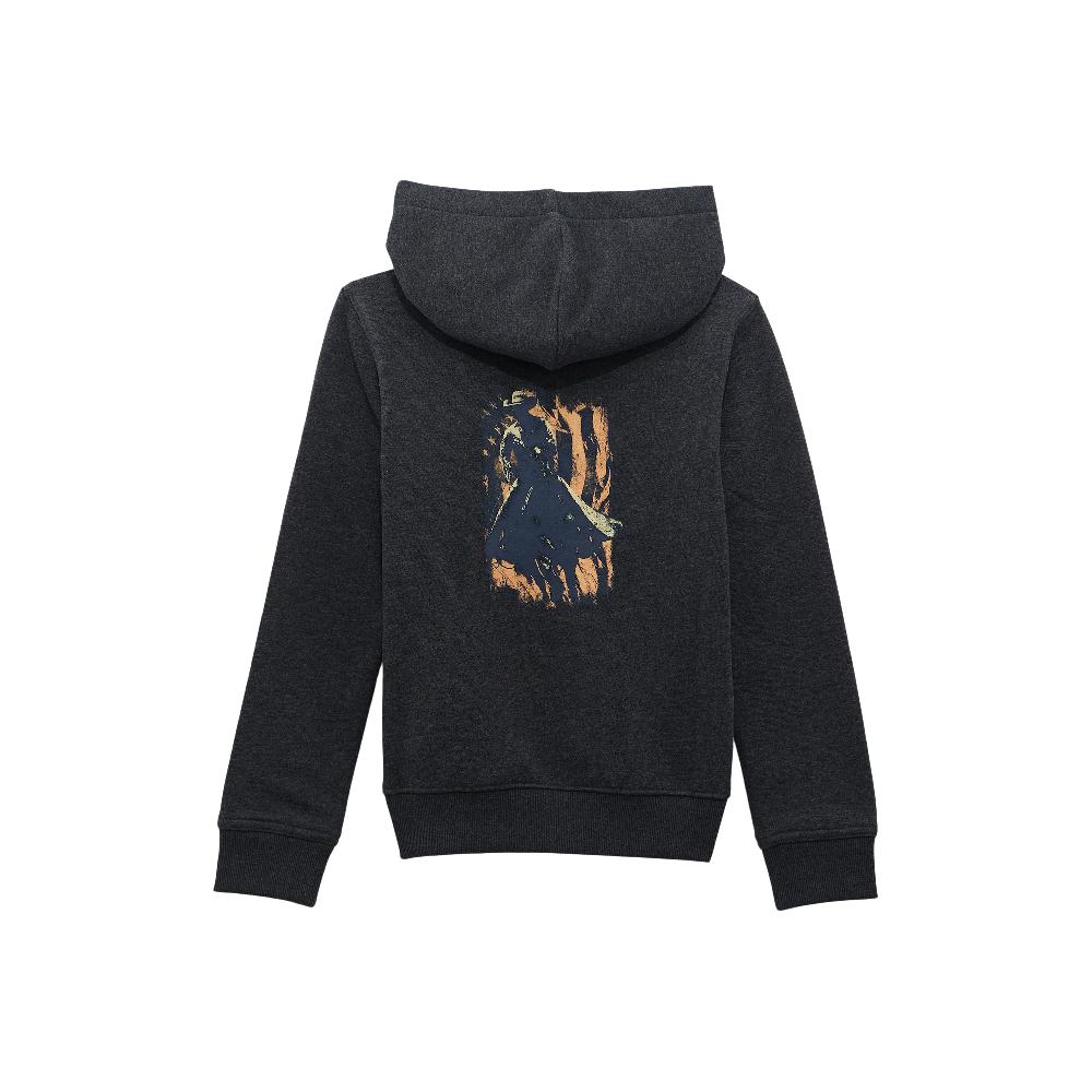 Wrangler Jet Black Boy's Western Back Graphic Pullover Hoodie 112368745