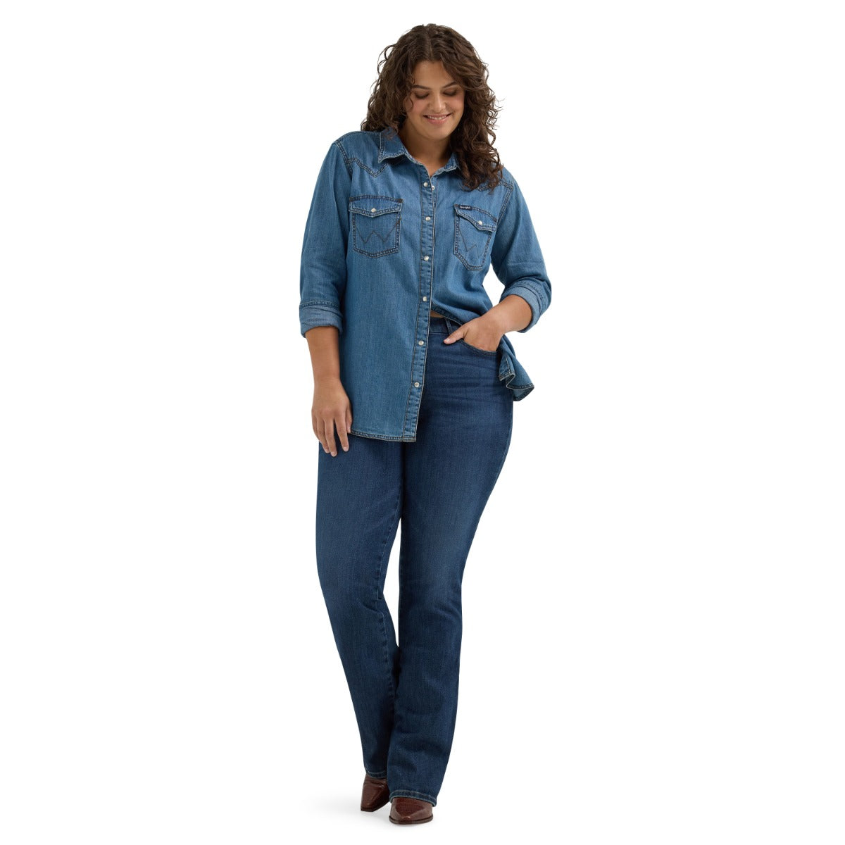 Wrangler Lacey Bespoke Women's High Rise Bootcut Jeans 112359277