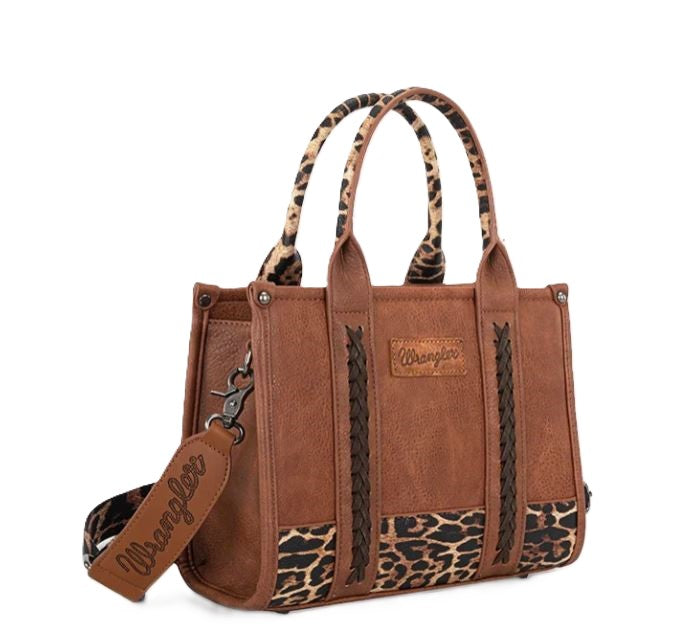 Wrangler Leopard Animal Print Concealed Carry Tote Bag WG102-8120SLP