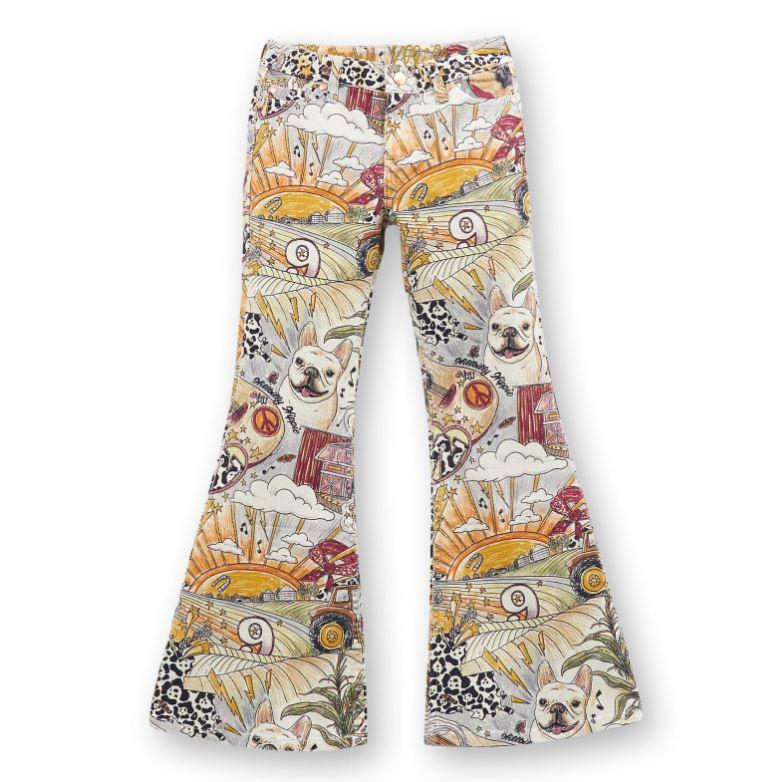 Wrangler Life Of Lainey Storyteller Print Girl's Bell Bottoms 112361049