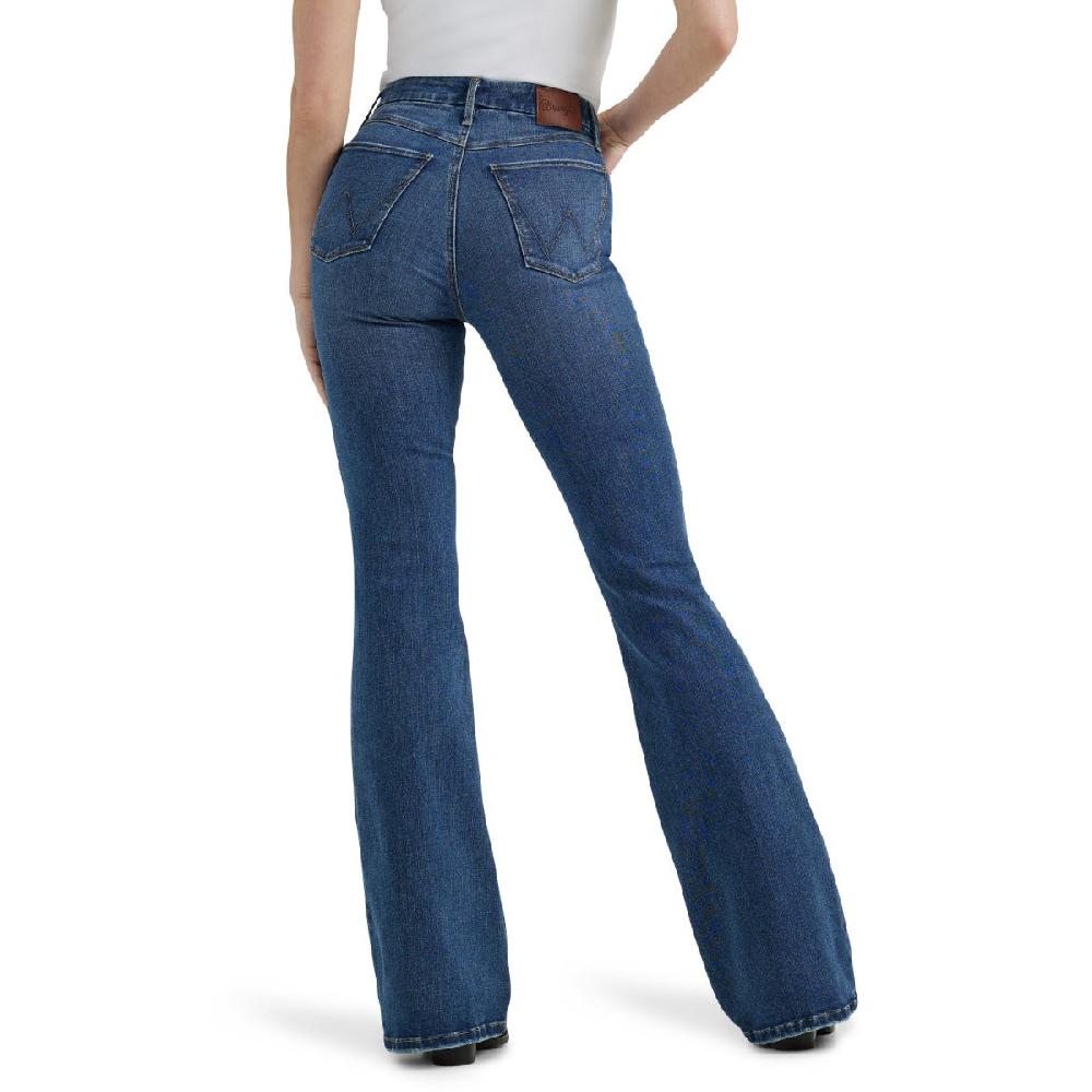 Wrangler Lily Bespoke Women's High Rise Flare Jeans 30 inch Inseam 112359281