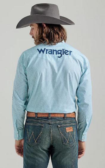 Wrangler Logo Long Sleeve Snap Shirt 112324643