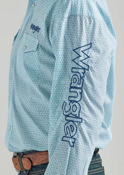 Wrangler Logo Long Sleeve Snap Shirt 112324643