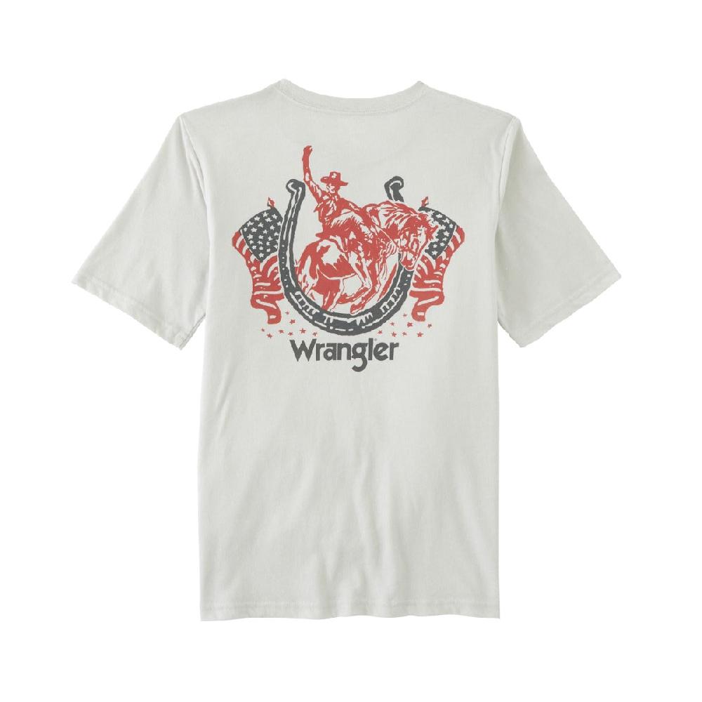 Wrangler Lunar Rock Heather Back Boys Horseshoe Graphic T-Shirt 112347247