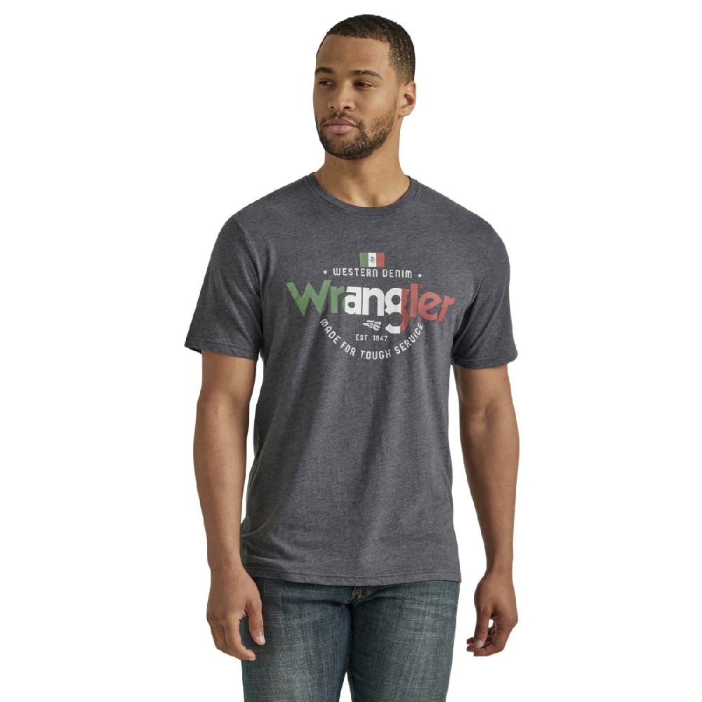 Wrangler Mexico Flag Color Men's Short Sleeve Graphic Tee 112347219