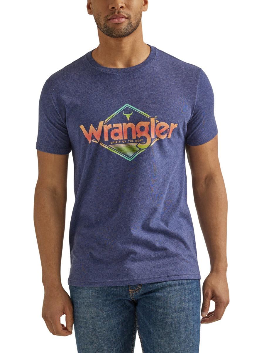 Wrangler Midnight Blue Men's Wrangler Logo Western T-Shirt 112344155
