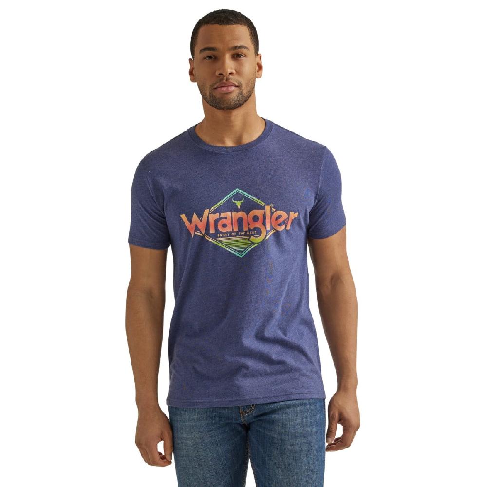 Wrangler Midnight Blue Men's Wrangler Logo Western T-Shirt 112344155