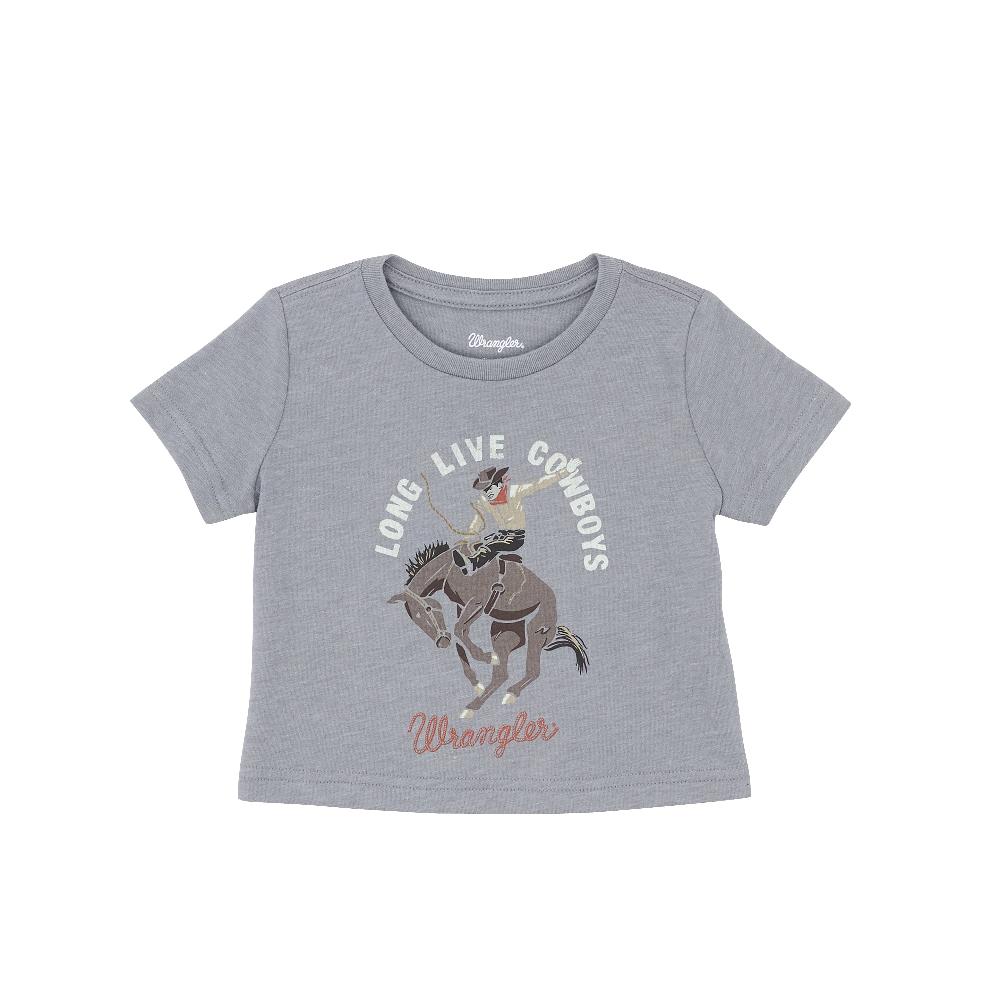 Wrangler Monument Heather Baby Boy 'Long Live Cowboys' Graphic Short Sleeve Shirt 112368811