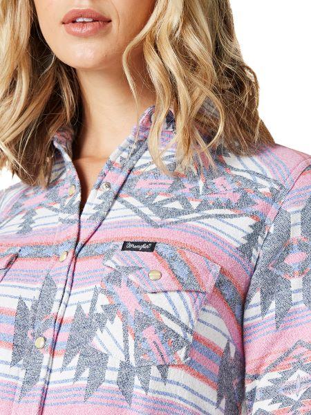 Wrangler Multi Color Retro Aztec Duster Snap Dress 112336452