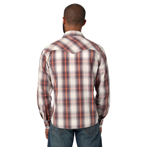 Wrangler Multi Plaid Retro Premium Men's Long Sleeve Snap Shirt 112330788