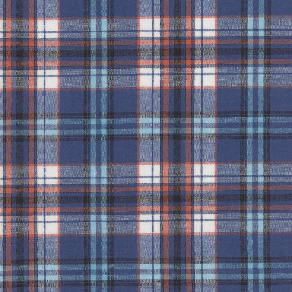 Wrangler Navy/Coral 20X Advanced Comfort Competition Mens Long Sleeve Shirt MJC247M