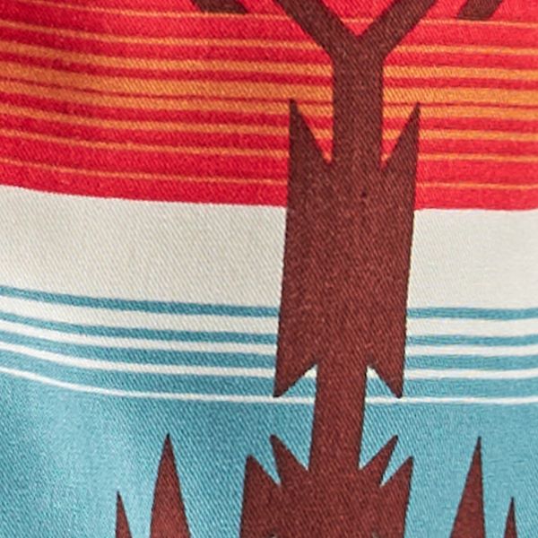 Wrangler Orange/Blue Multi Women's Longsleeve Western Snap Shirt 112339169