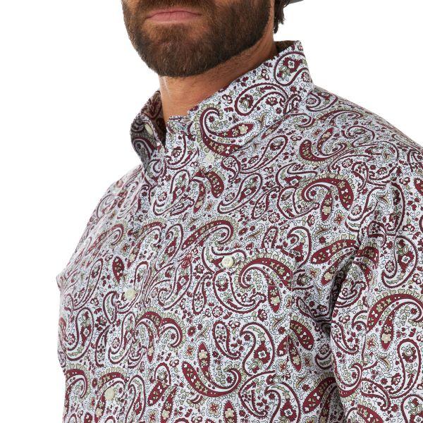 Wrangler Paisley Classics Collection Mens Longsleeve Shirt MG2029R