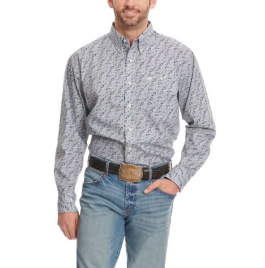 Wrangler Paisley Print Classic Men's Button Down Longsleeve Shirt 112337431