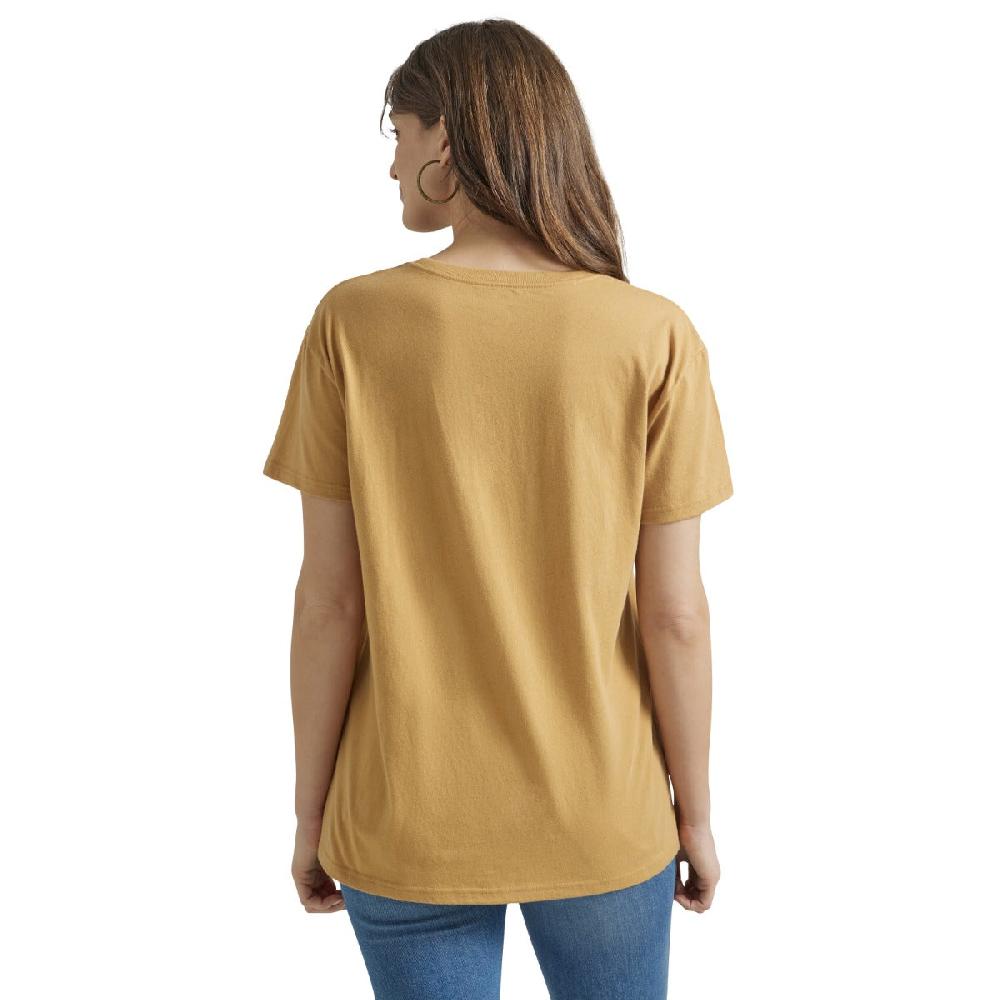 Wrangler Pale Gold Wrangler Western Graphic Women's Boyfriend Tee Shirt 112347503