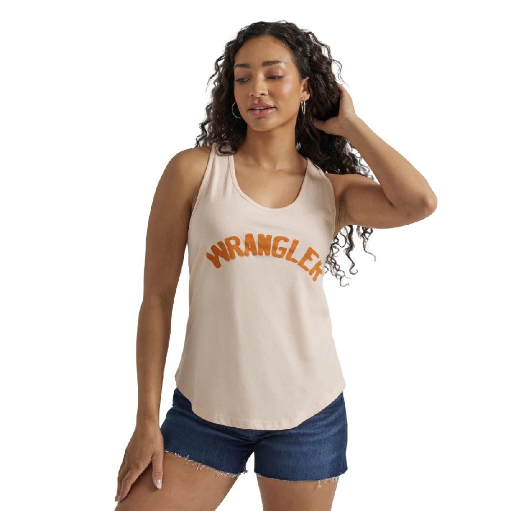 Wrangler Peachy Women's Logo Racerback Tank Top 112347632