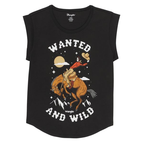 Wrangler Phantom Wrangler Wanted & Wild Women's Cuffed Tank 112329942