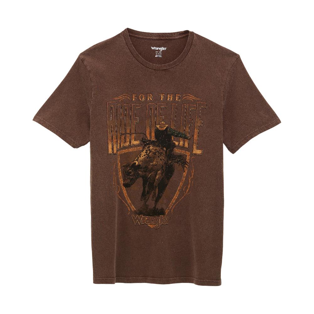 Wrangler Potting Soil Vintage Bullrider Graphic Knit Men's Short Sleeve T-Shirt 112361859