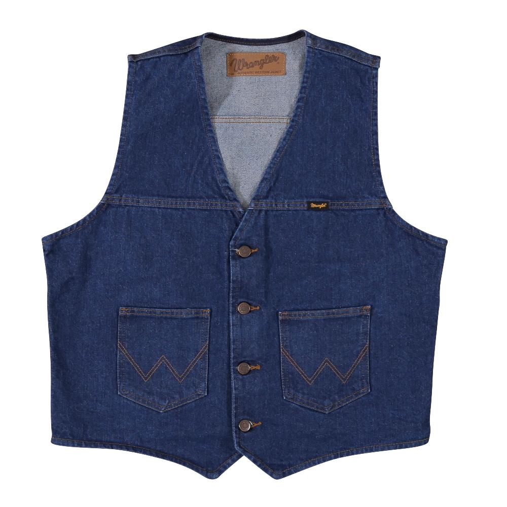 Wrangler Prewashed Unlined Men's Denim Vest 74130PW
