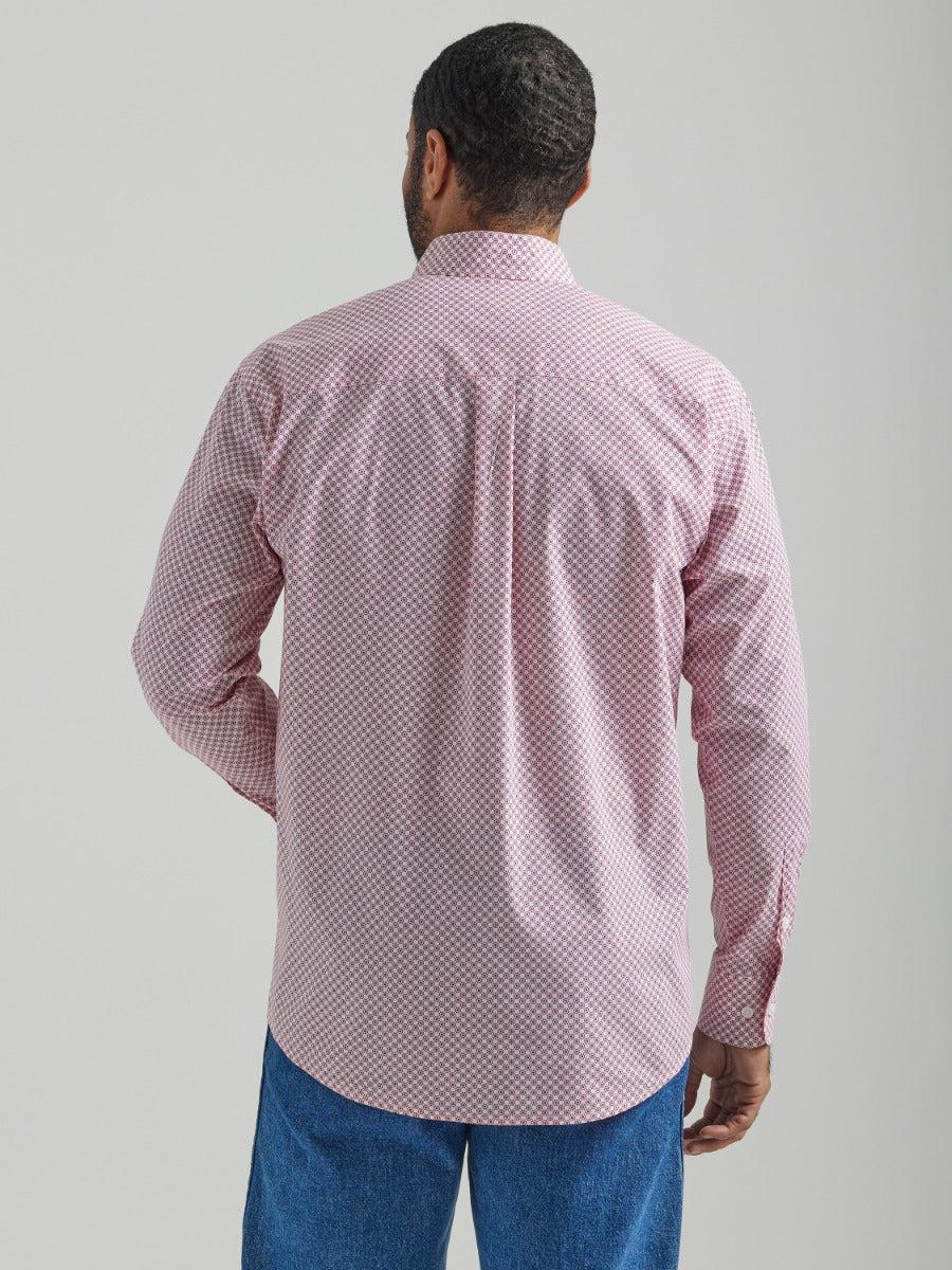 Wrangler Red Printed Classic Longsleeved Buttondown Shirt 112324787