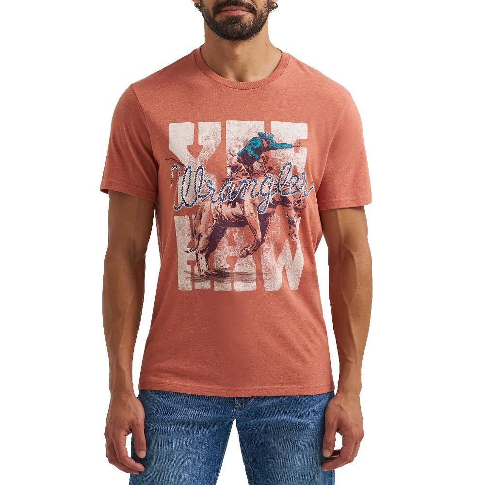Wrangler Redwood Heather Yee Haw Men's Graphic T-Shirt 112365284