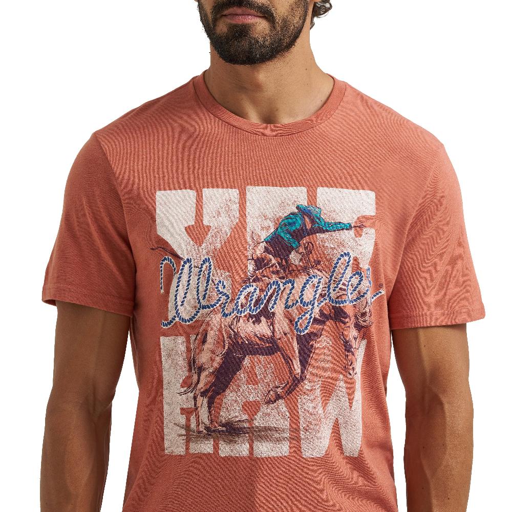 Wrangler Redwood Heather Yee Haw Men's Graphic T-Shirt 112365284
