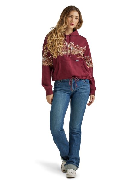 Wrangler Retro Port Royale Women's Graphic Hoodie 112339437