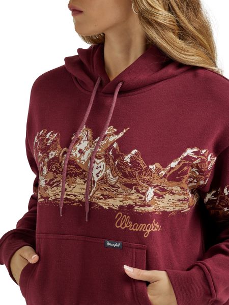 Wrangler Retro Port Royale Women's Graphic Hoodie 112339437