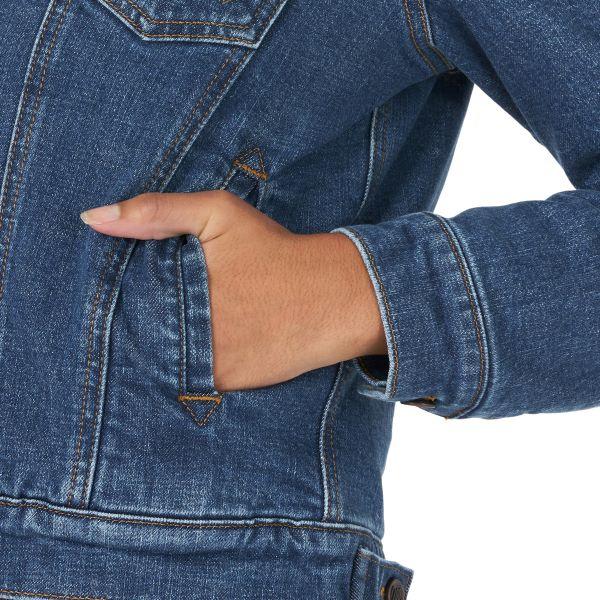 Wrangler Retro Sherpa Lined Womens Denim Jacket LWJ320D