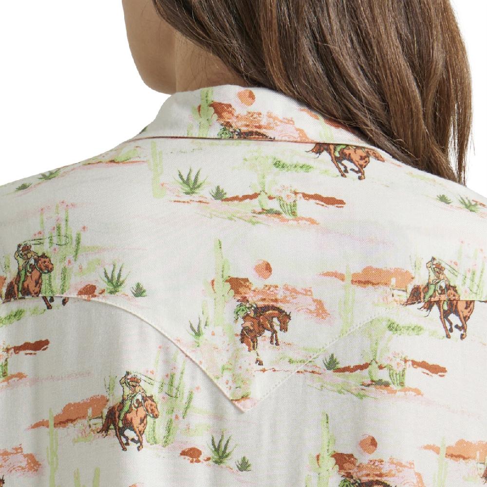 Wrangler Retro Vintage Womens Short Sleeve Shirt 112347208