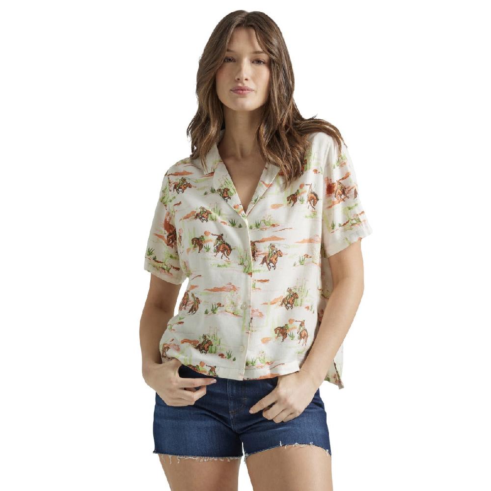 Wrangler Retro Vintage Womens Short Sleeve Shirt 112347208