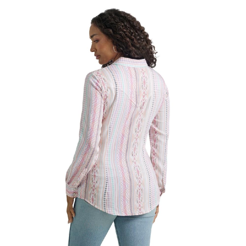 Wrangler Retro Women's Pastel Long Sleeve Snap Shirt 112347205