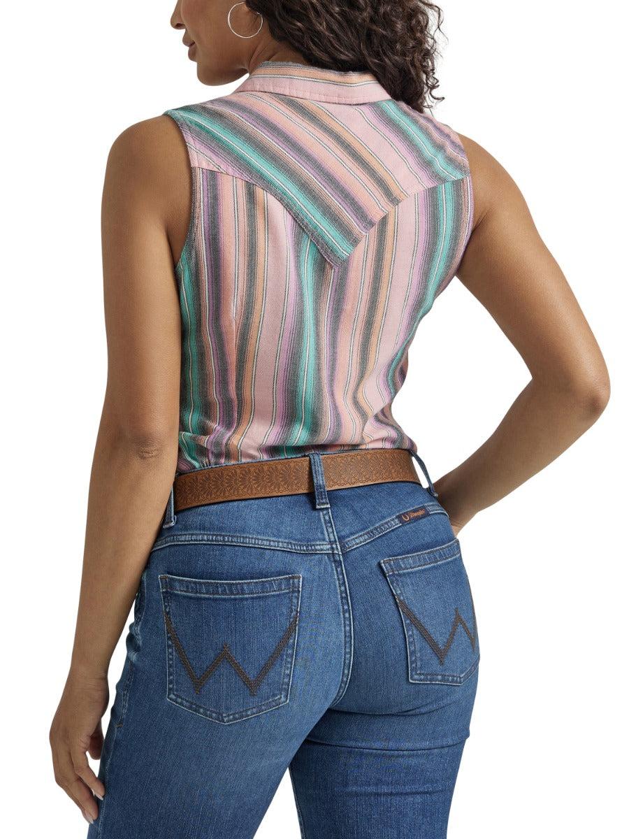Wrangler Retro Women's Sleeveless Snap Shirt 112347170