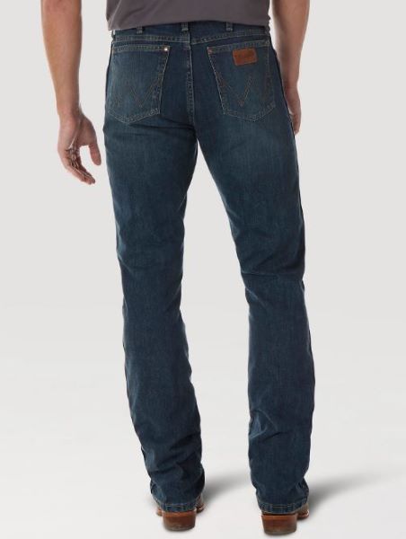 Wrangler River Wash Vintage Premium Patch Boot Cut Mens Jeans 77MWZRW