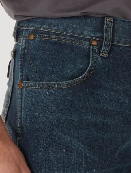 Wrangler River Wash Vintage Premium Patch Boot Cut Mens Jeans 77MWZRW