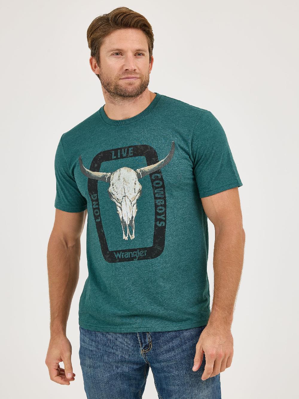 Wrangler Sea Moss Men's Steerhead Graphic T-Shirt 112358802