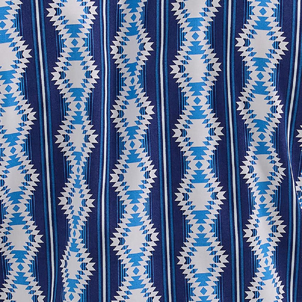 Wrangler Sea Serape Checotah Print Men's Long Sleeve Western Snap Shirts 112355375