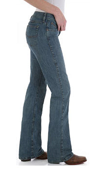 Wrangler Shiloh Stonewashed Cowgirl Cut Ultimate Riding Womens Jeans