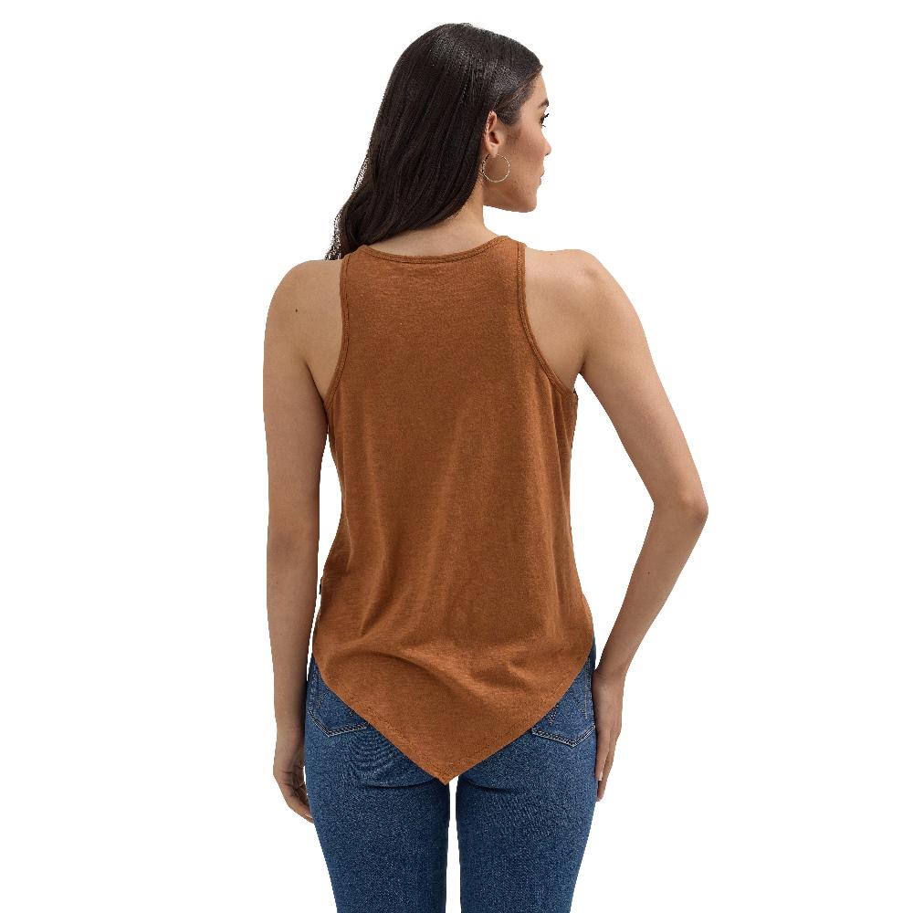 Wrangler Sienna Brown Women's Bandana Diamond Front Tank Top 112362283