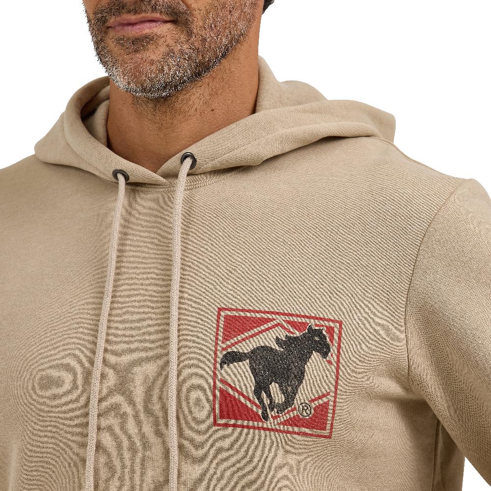 Wrangler Trench Coat Color Men's Regular Fit Graphic Hoodie 112365710