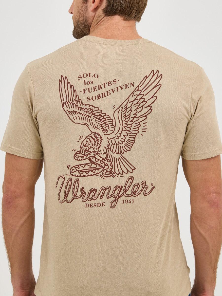 Wrangler Trench Coat Heather Men's Short Sleeve Graphic T-Shirt 112358733