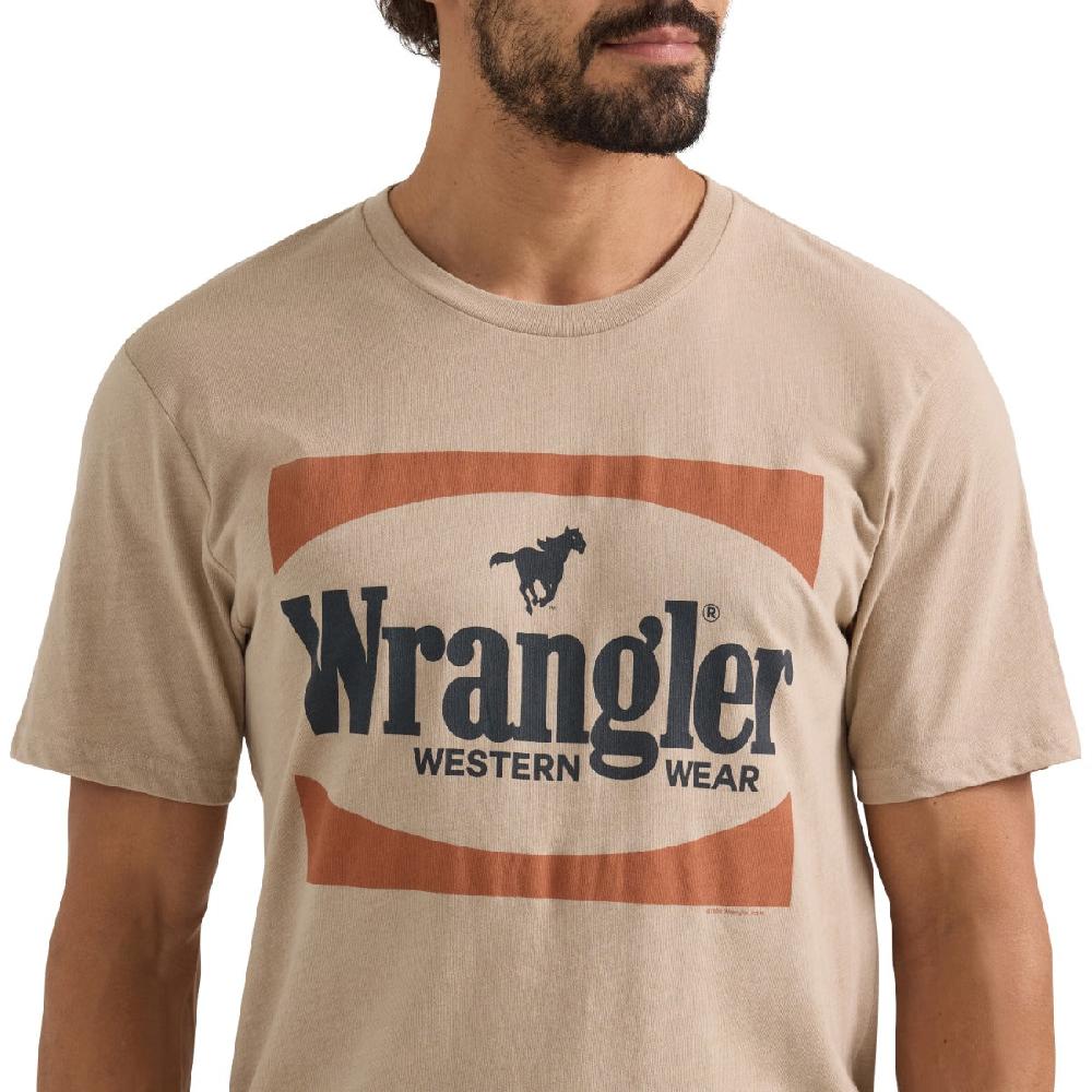 Wrangler Trench Coat Heather Men's Wrangler Western Wear Graphic T-Shirt 112350054