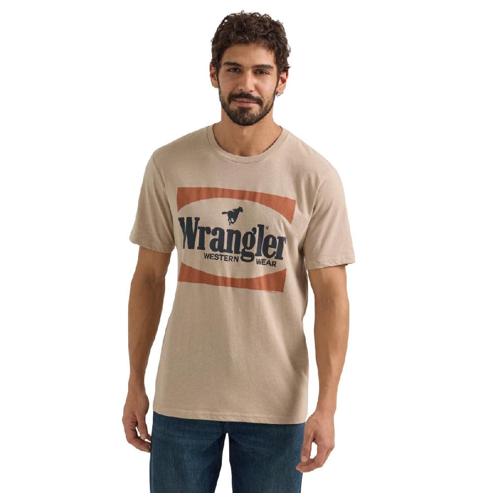 Wrangler Trench Coat Heather Men's Wrangler Western Wear Graphic T-Shirt 112350054