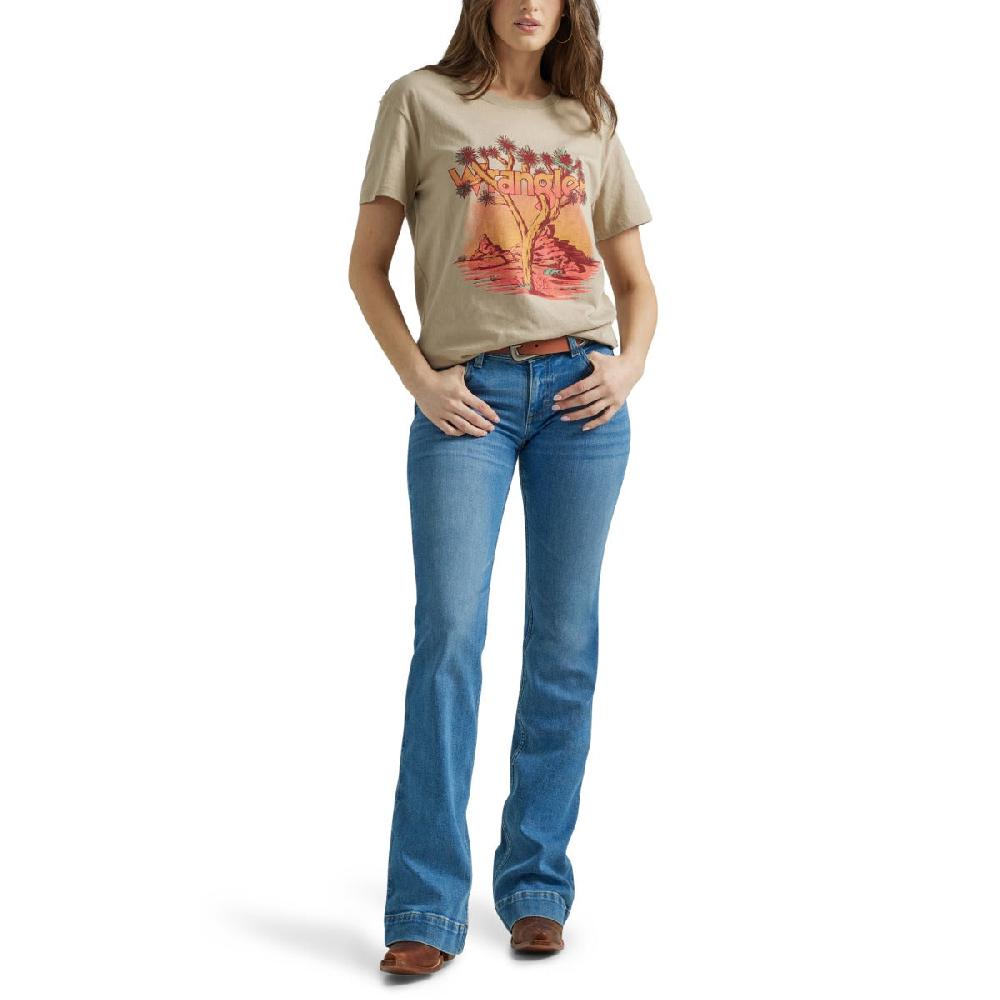 Wrangler Trench Coat Wrangler Western Graphic Women's Boyfriend Tee 112347507